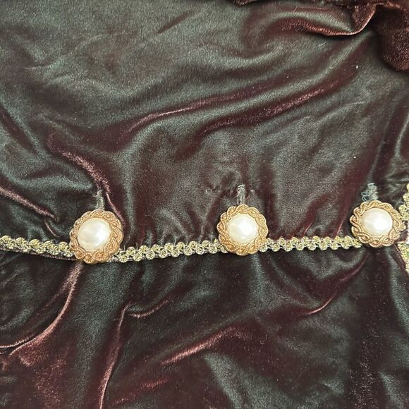 100% velvet vintage jacket from Puccini by timing size small - Picture 7 of 9